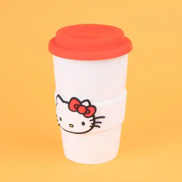 Vaso de Cerámica Hello Kitty Sanrio Rojo 400 mL Miniso