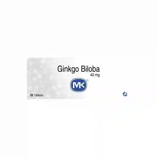 Mk Ginkgo Biloba (40 mg) 20 Tabletas