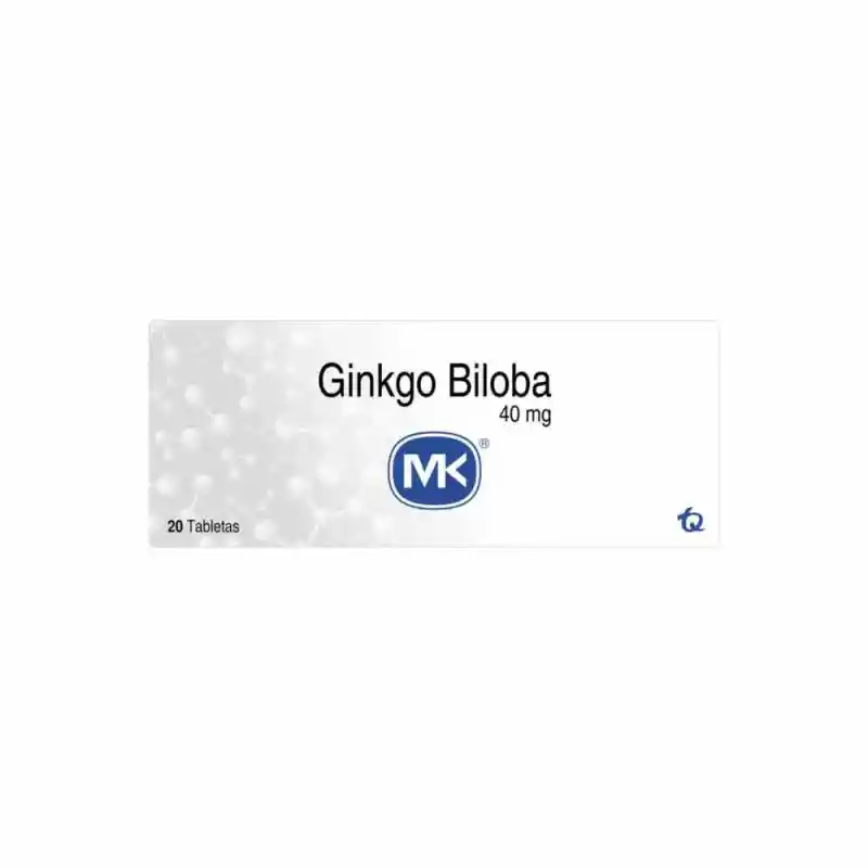 Mk Ginkgo Biloba (40 mg) 20 Tabletas