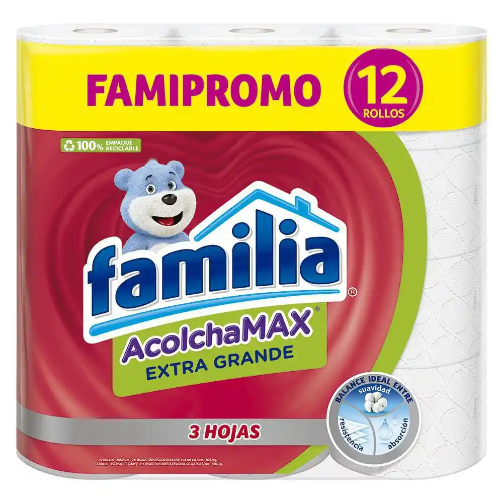 Papel Acolchamax Extragrande Familia