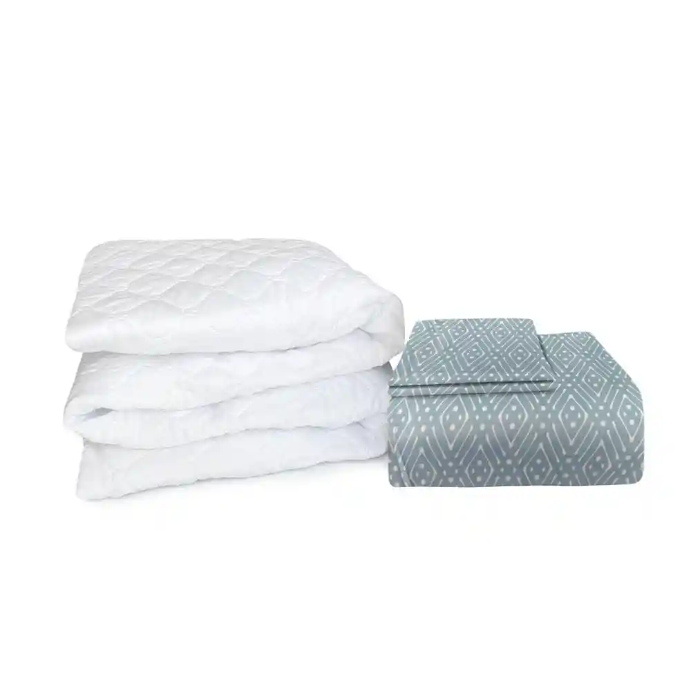 Set Protector Homewear Queen (160 X 190 Cm) N/a Poliéster Amade