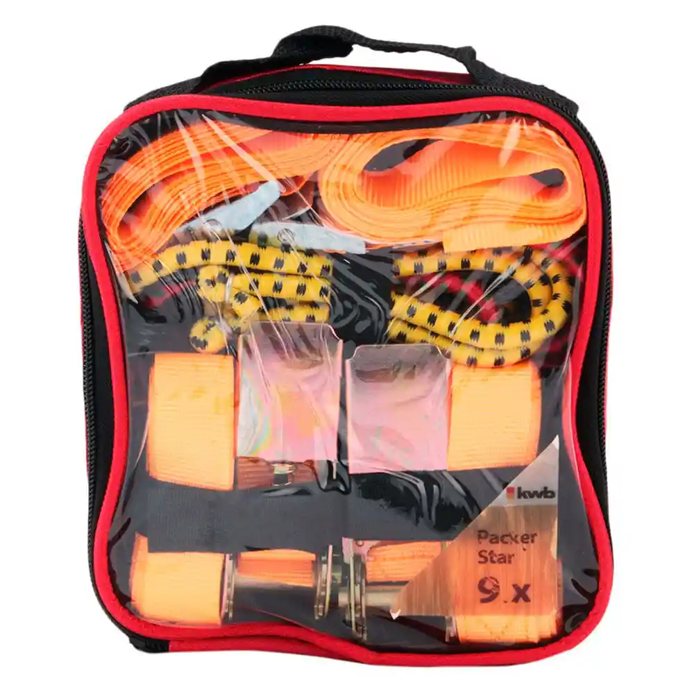 Kwb Set Correas De Amarre Carga Packer Star Naranjo