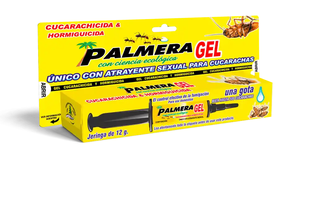 Palmera Gel Cucarachicida y Hormiguicida en Jeringa
