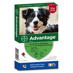 Advantage Solución Antipulgas Perros 10-25 Kg (100 mg)