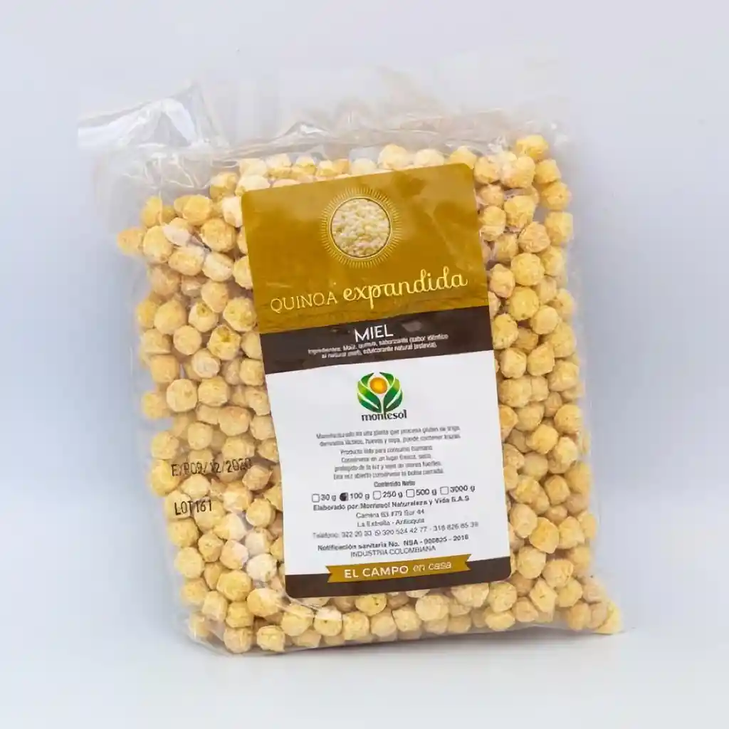 Montesol Cereal Quinoa Expandida Miel