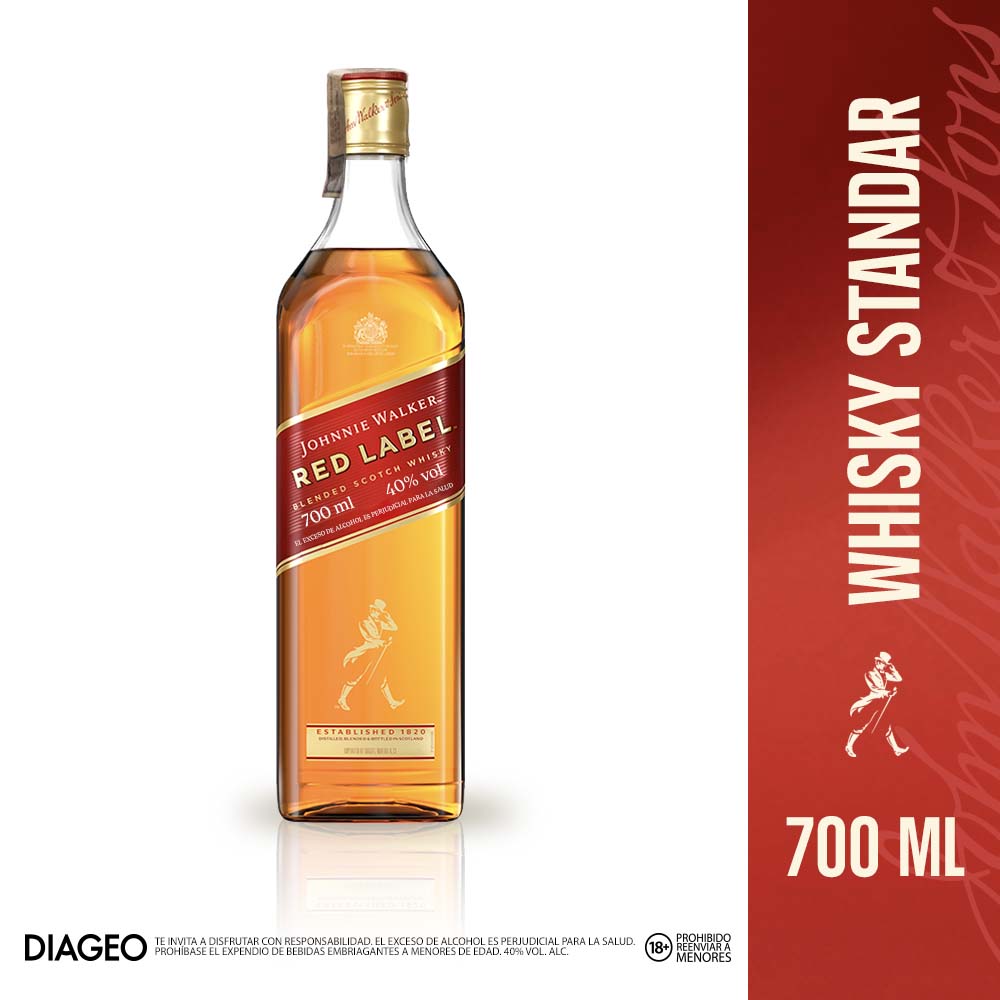 Johnnie Walker Whisky Red Label 700 ml