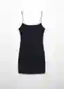 Vestido Xlima Azul Noche Talla L Mujer Mango