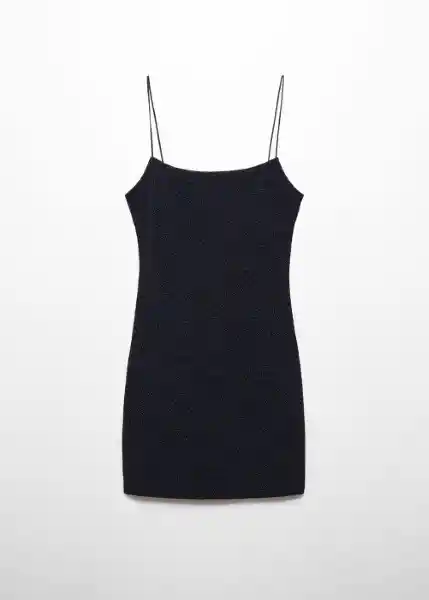 Vestido Xlima Azul Noche Talla L Mujer Mango