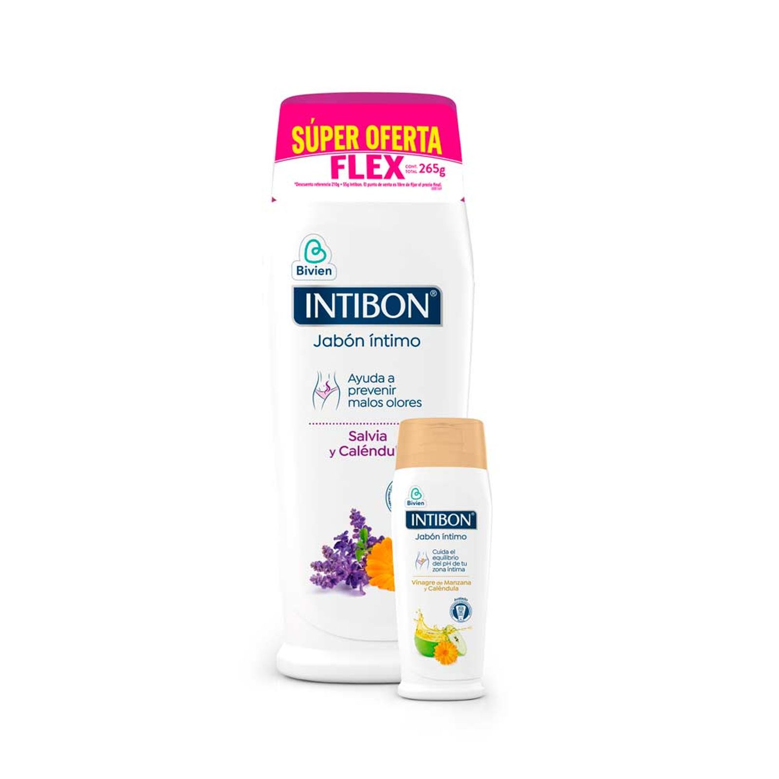 Intibon Jabón Intimo Salvia + Jabón Manzana 210 g
