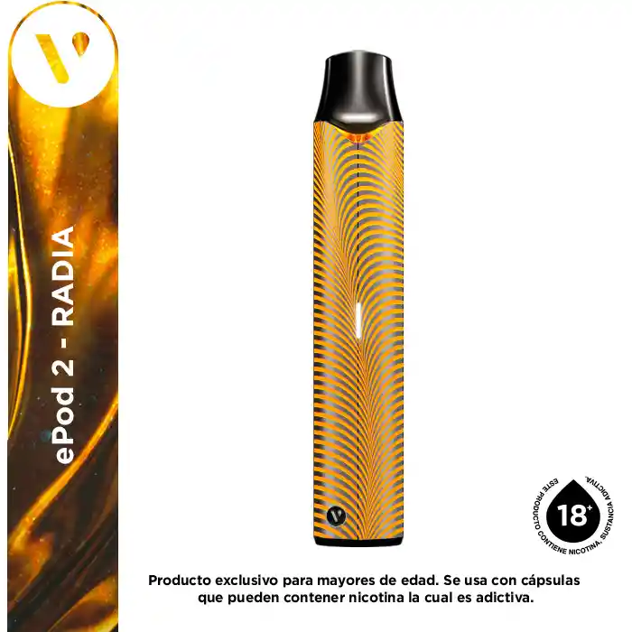 Dispositivo Vapeador Vuse Epod 2 Radia Dorado X1Und