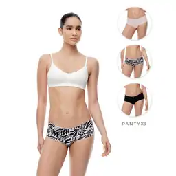 Panty Tipo Boxer en Algodón Elastano Femenino Top Model X3 Gef Talla S