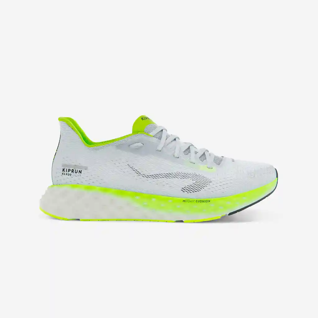 Tenis de Running Kiprun Ks900 Light Para Hombre Gris/amarillo