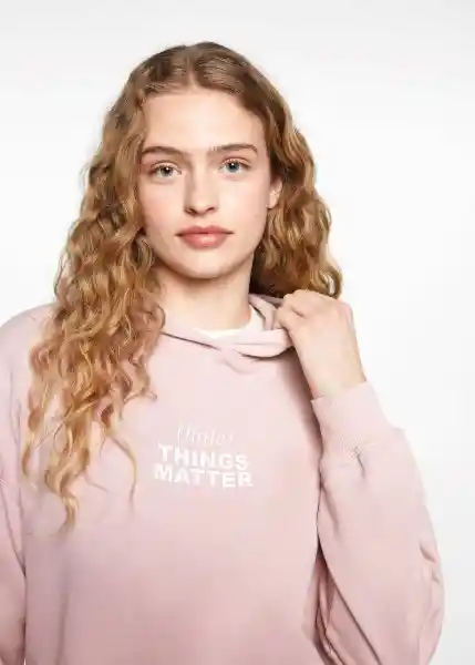 Sudadera Things Rosa Talla 20 Niñas Mango