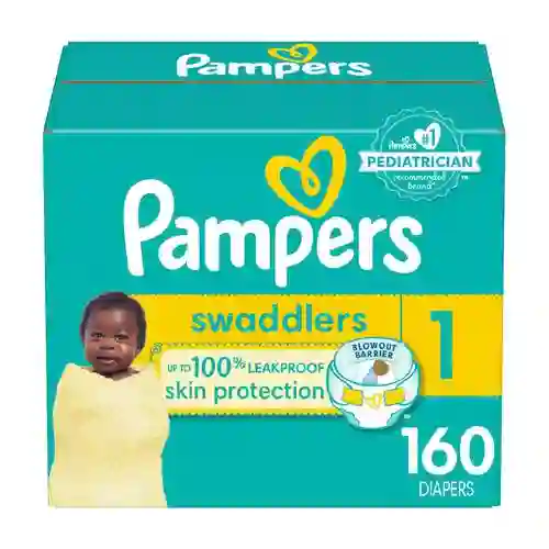 Pampers Pañal Swaddlers S1