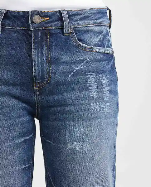 Jean High Rise Cosmo Heritage Femenino Azul Clásico 6 Chevignon