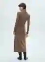 Vestido Gino Marrón Talla M Mujer Mango