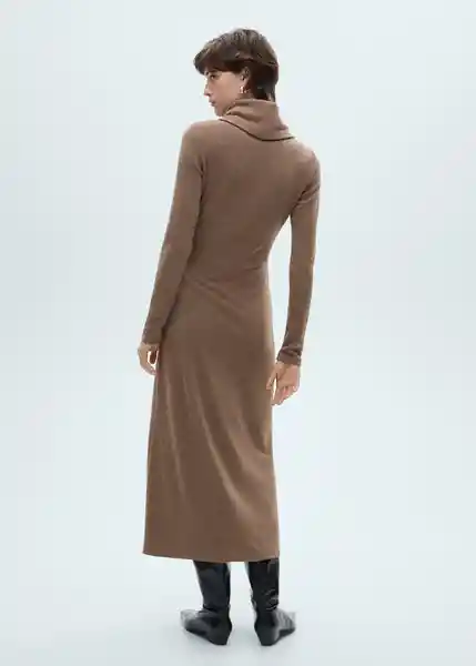 Vestido Gino Marrón Talla M Mujer Mango