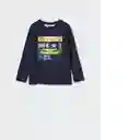 Camiseta Eyes Navy Talla 10 Niños Mango