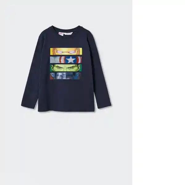 Camiseta Eyes Navy Talla 10 Niños Mango