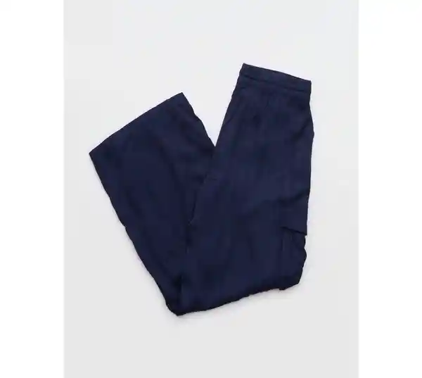 Pantalón Aerie Azul Talla SM Regular American Eagle