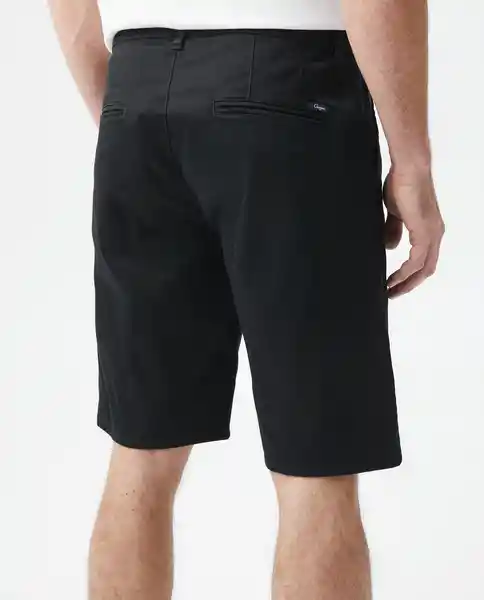 Bermuda Basic Hombre Negro Talla 28 Chevignon