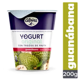 Alpina Yogurt Original con Trozos de Fruta Guanábana
