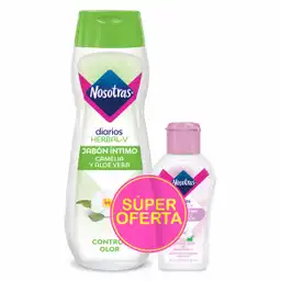 Jabón Intimo Nosotras Herbal + Jabón Íntimo Agua De Rosas