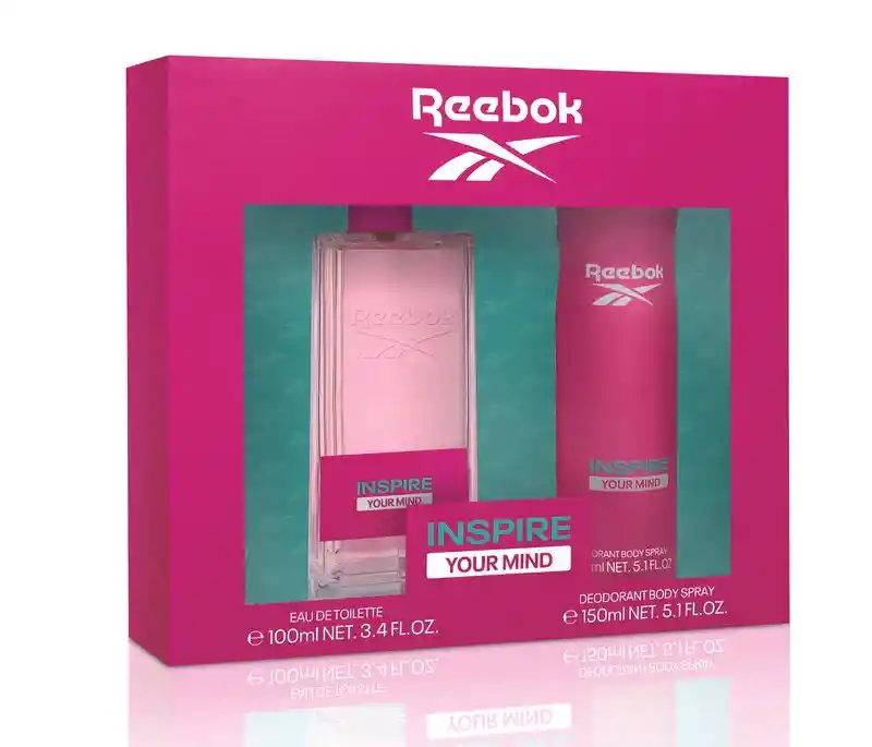 Reebok Perfume Inspire Your Mind Set + Body Spray Feminino