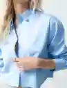 Camisa Amy Mujer Azul Pólvora Medio Talla S 413F363 Naf Naf