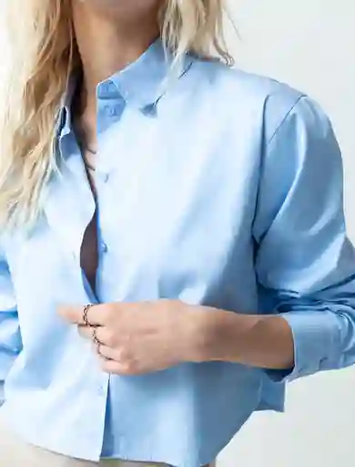 Camisa Amy Mujer Azul Pólvora Medio Talla S 413F363 Naf Naf