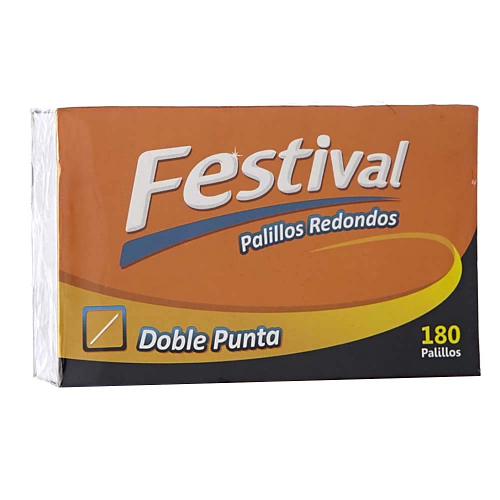 Festival Palillos Redondos Doble Punta 180 und