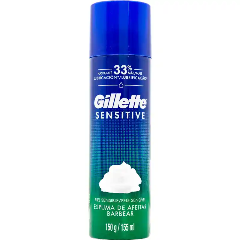 Gillette Espuma de Afeitar Sensitive Para Piel Sensible