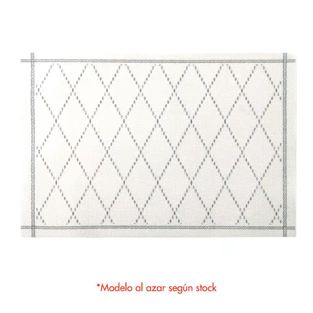 Individual de Pvc Con Textura Print Surtido