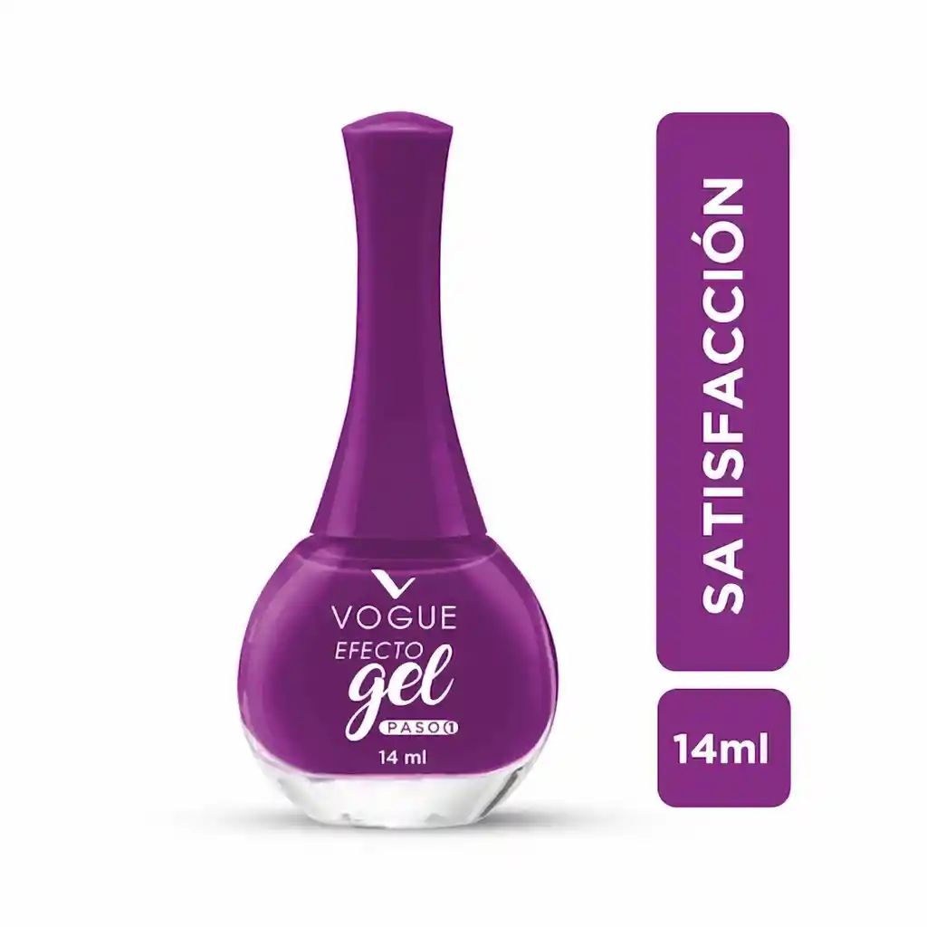 Vogue Esmalte Efecto Gel Satisfacción Morado