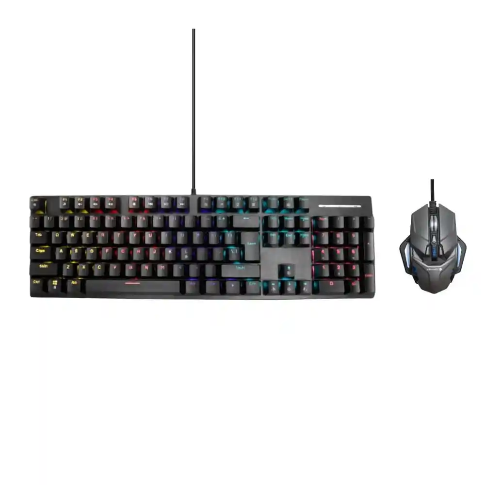 Teclado Esenses Alambr Gamer + Mouse Alambr Gamer Esenses Mgk10+wgm10