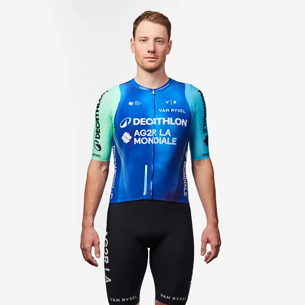 Camiseta de Ciclismo de Ruta Rcr Pro Oficial Decathlon Ag2r La Mondiale