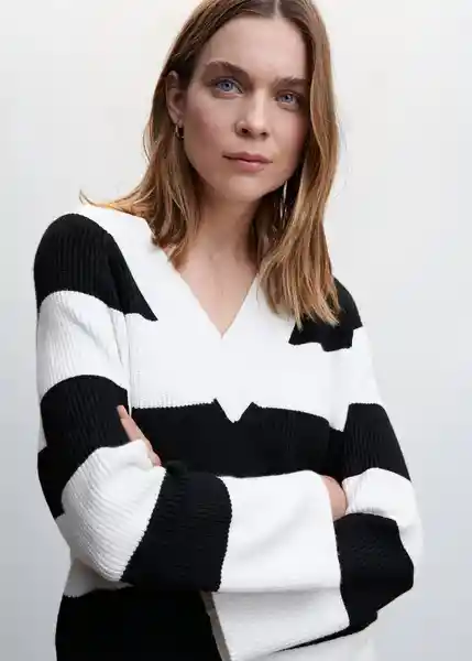 Saco Jersey Beauty Negro Talla XL Mujer Mango