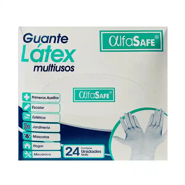 GUANTES DE EXAMEN LATEX L 24UNIDADES