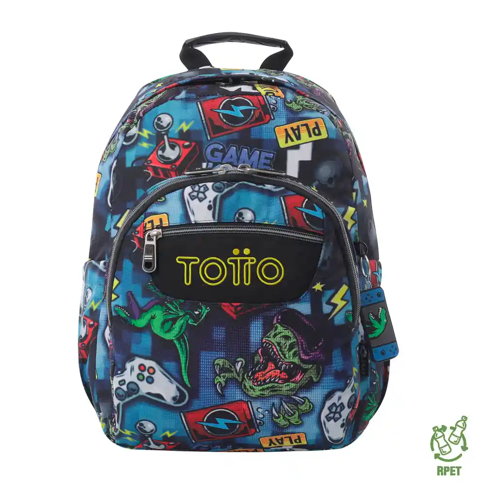 Morral Juvenil Porta Pc 13" Gommas Azul