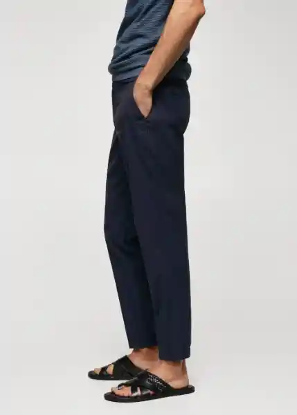 Pantalón Trevi Navy Talla 38 Hombre Mango