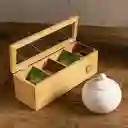 Caja Para el té en Bambú 26 cm Ambiente Gourmet