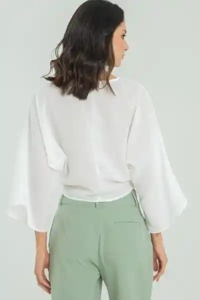 Blusa Dalia Color Blanco Crudo Talla M Ragged