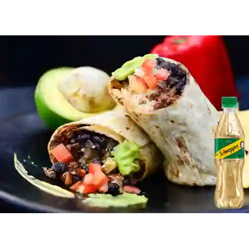 Combo Burrito de Pollo + Schweppes Ginger Ale 400 ml