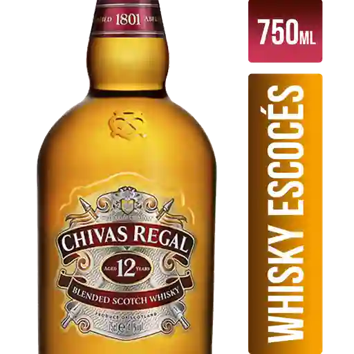 Chivas Regal 12 Whisky Anos Botella