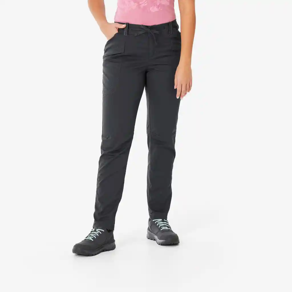 Pantalón De Senderismo Nh500 Regular Para Mujer Talla 40 Gris