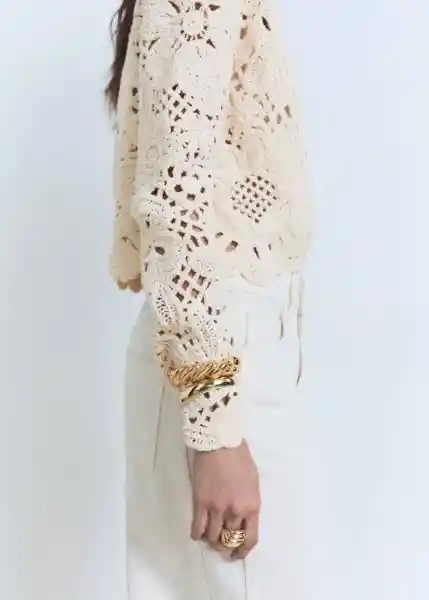 Chaqueta Isabel Crudo Talla M Mujer Mango