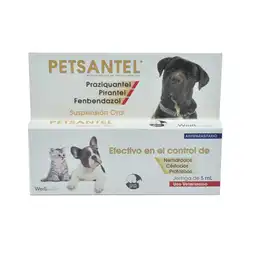 Petsantel Antiparasitario Suspensión Oral para Perros y Gatos