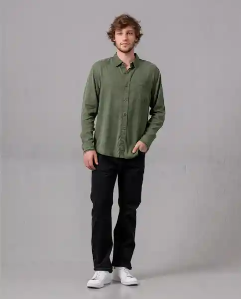 Camisa Hombre Verde Escarabajo Oscuro Talla XL 88615 Rifle