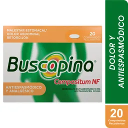 Buscapina Compostium 10-325mg 20 Tabletas