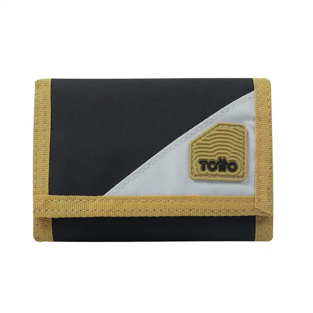 Billetera Contrast Qui Negra Mediana